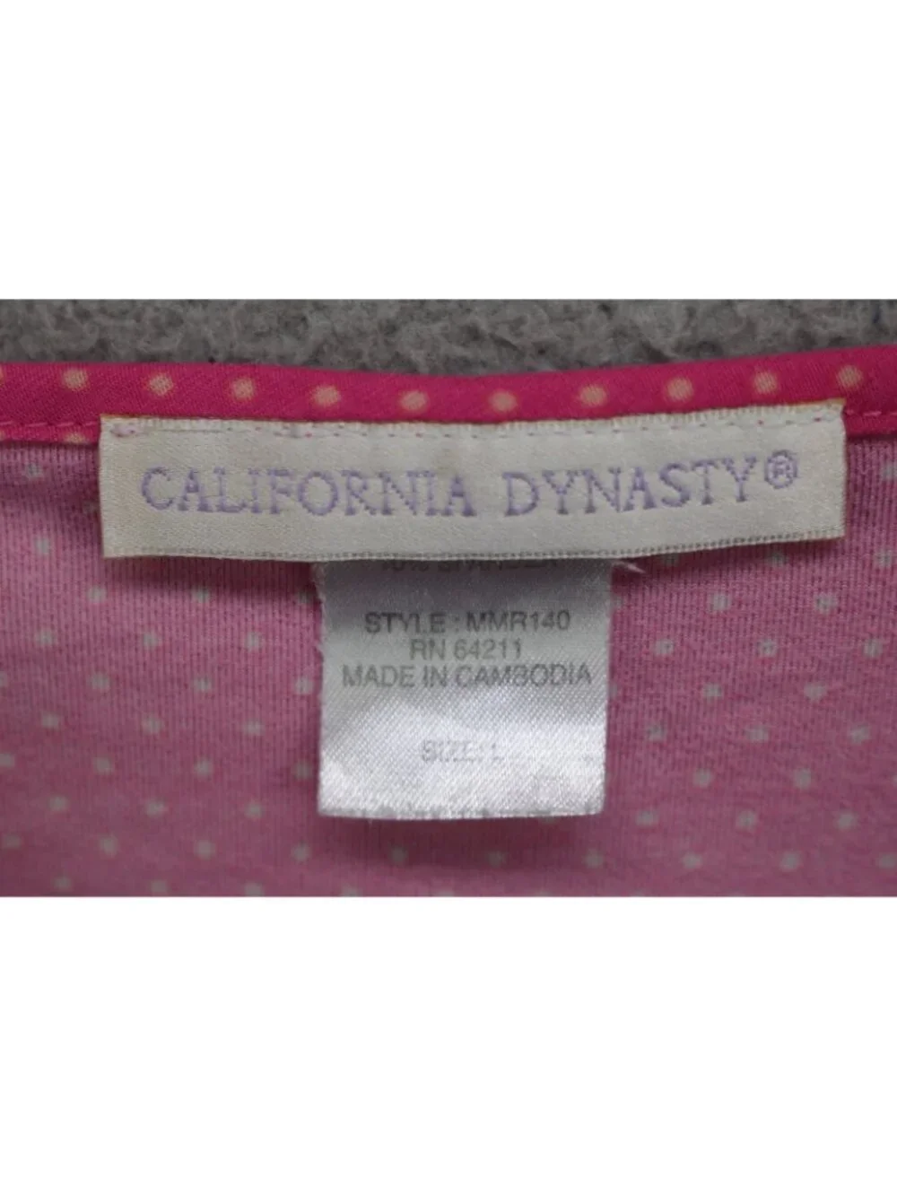 California Dynasty Babydoll 70's Style Pajama Set-Size Large-Shorts-Retro